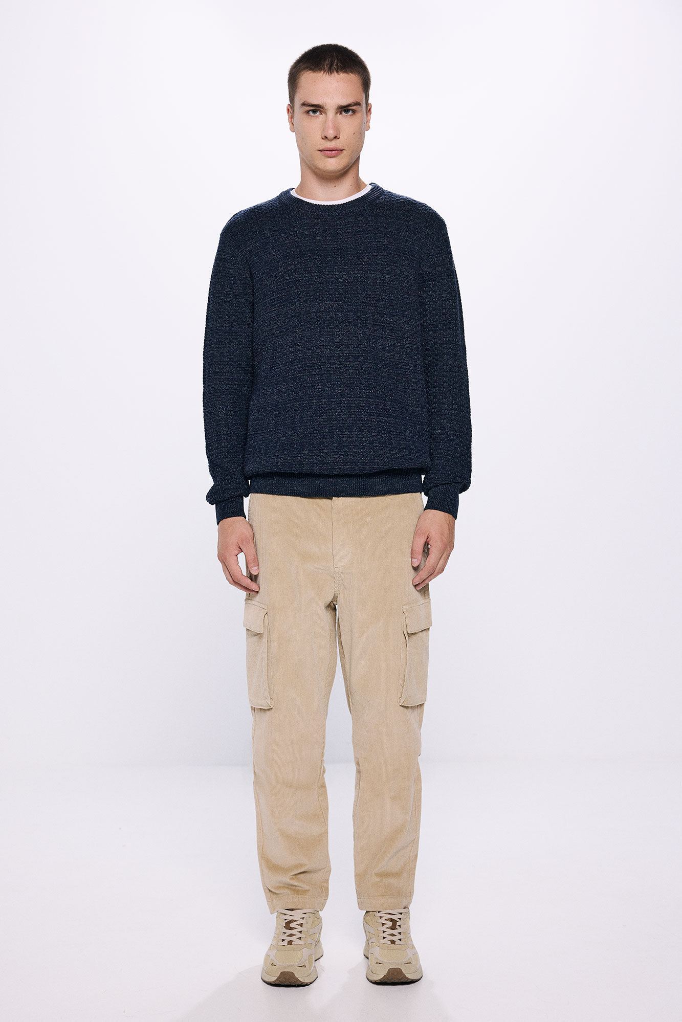 Springfield Pantal&oacute;n cargo pana slim fit