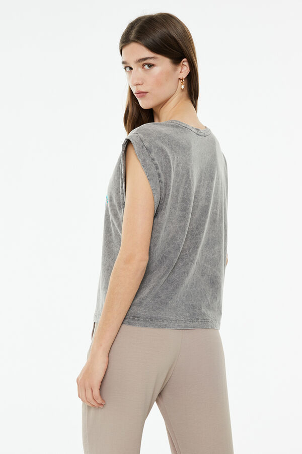 System Action Camisola de manga curta cinzento