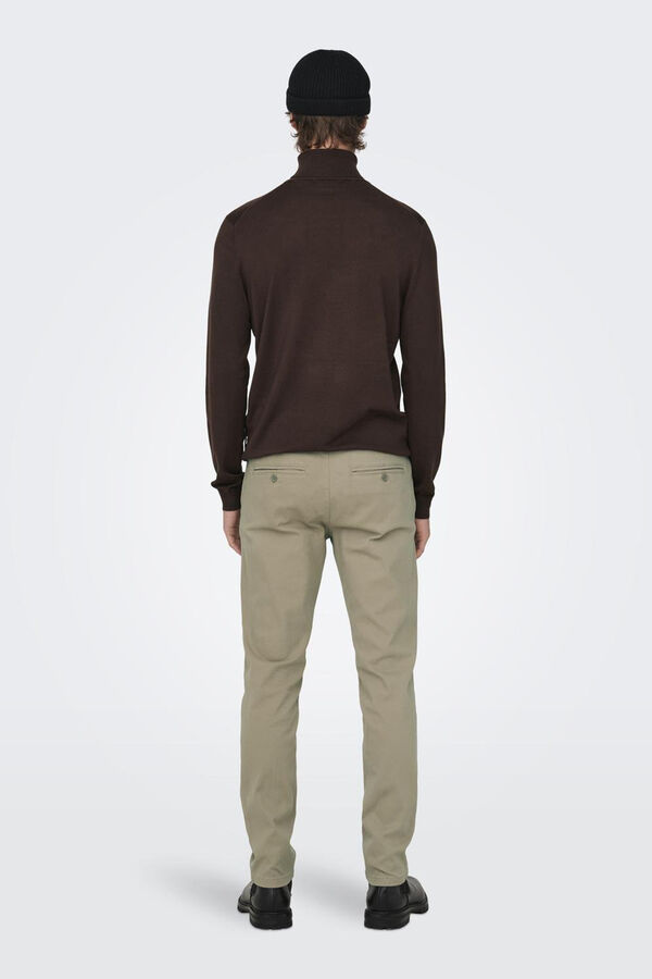 Only & Sons cal&ccedil;as chino slim fit masculinas cru