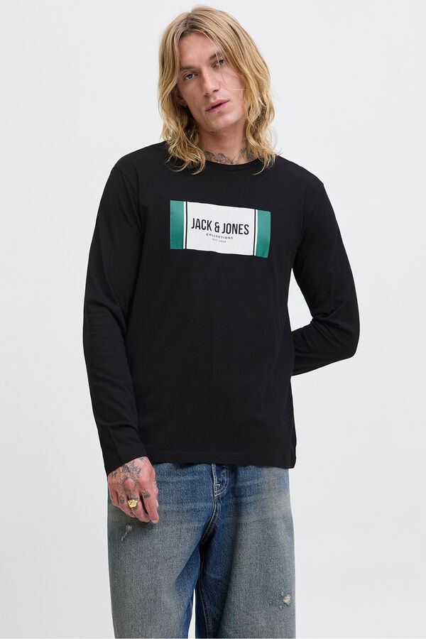 Jack & Jones T-shirt de corte regular  preto
