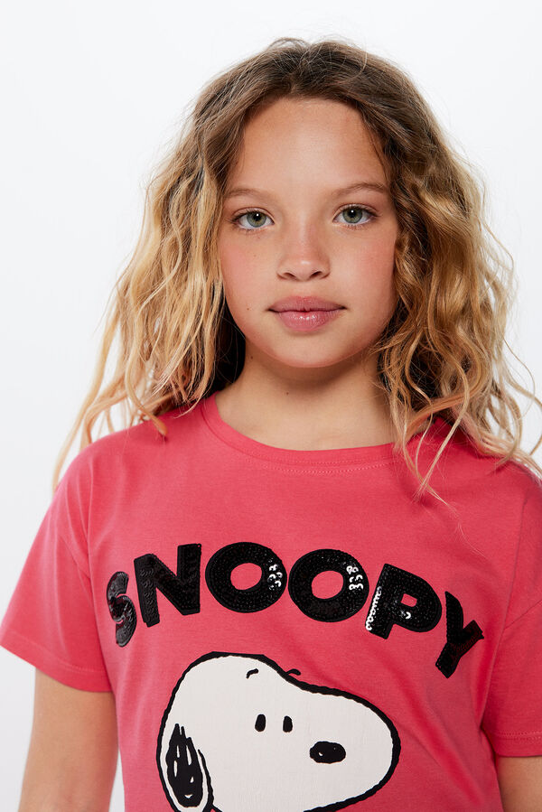 Springfield Kids Camiseta Snoopy ni&ntilde;a rosa