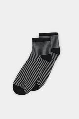 Springfield Calcet&iacute;n corto rayas lurex negro