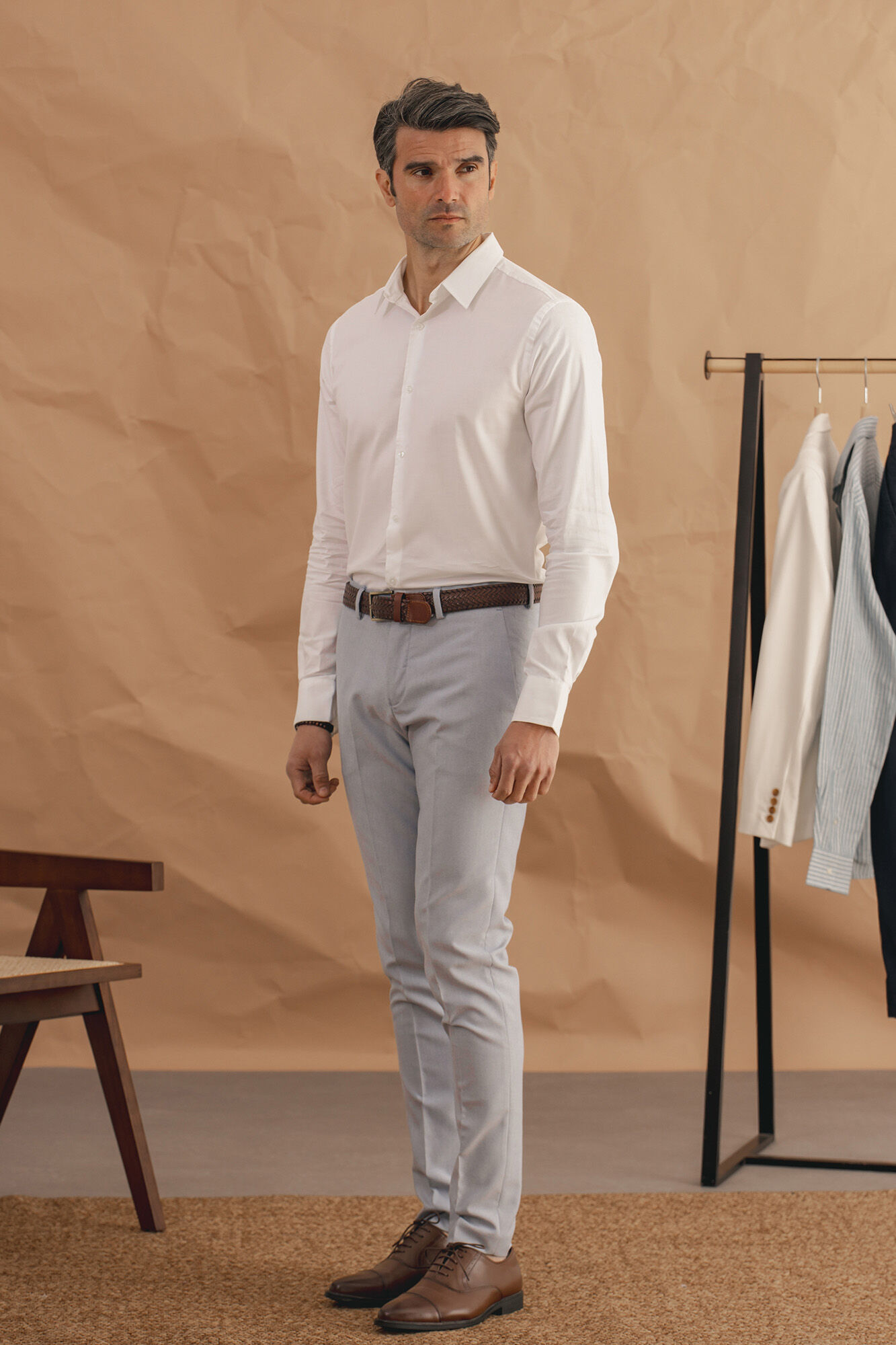 Celopman Pantal&oacute;n Traje Celeste