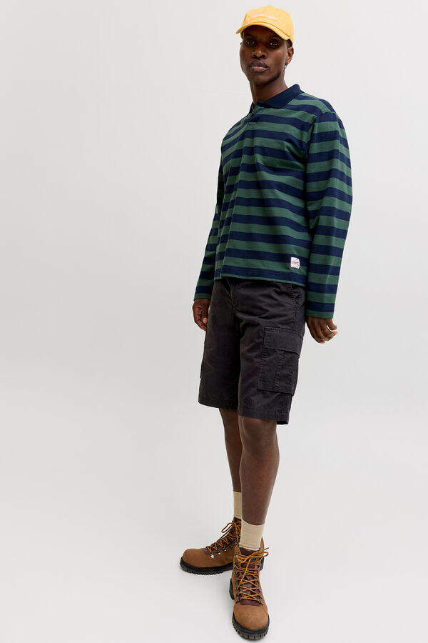 Jack & Jones Bermuda cargo relaxed negro