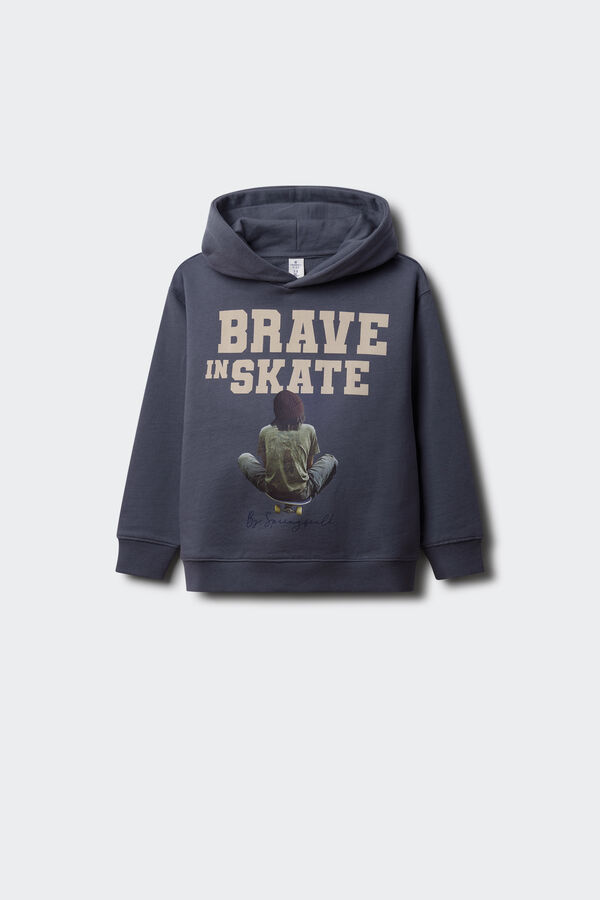 Springfield Kids Sudadera con capucha skate ni&ntilde;o azul
