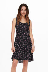 Only Vestido curto de al&ccedil;as cru