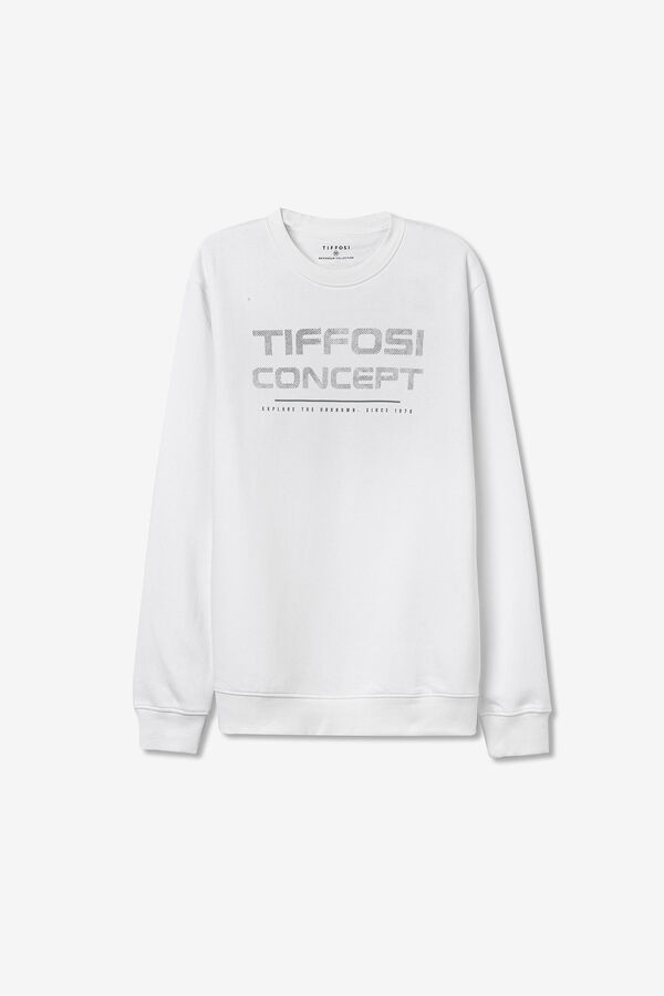 Tiffosi Sweatshirt com estampado frontal branco
