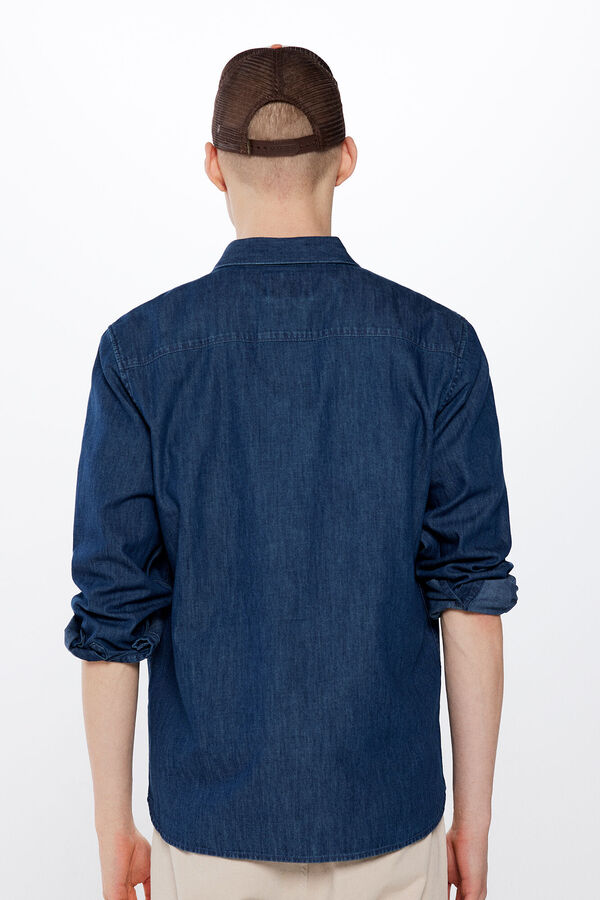 Springfield Camisa vaquera azul