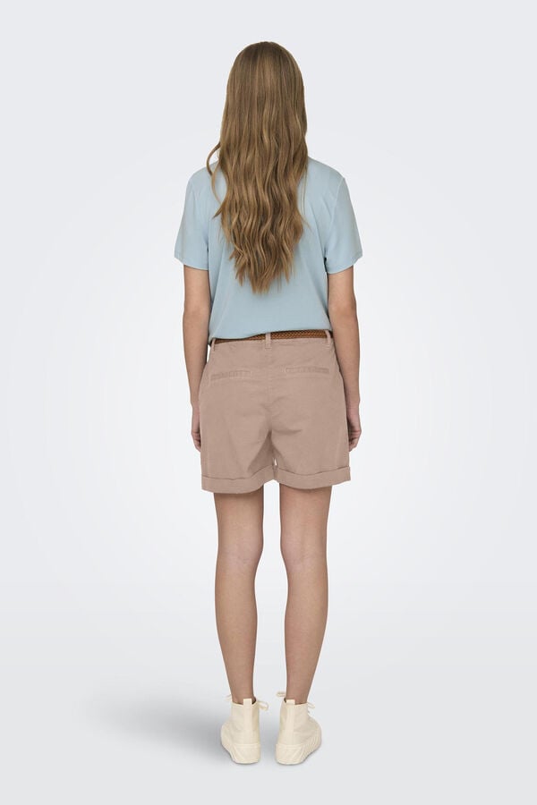 JDY Cal&ccedil;&otilde;es chino com cinto cru