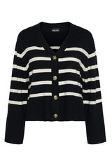 Pieces Casaco de malha preto