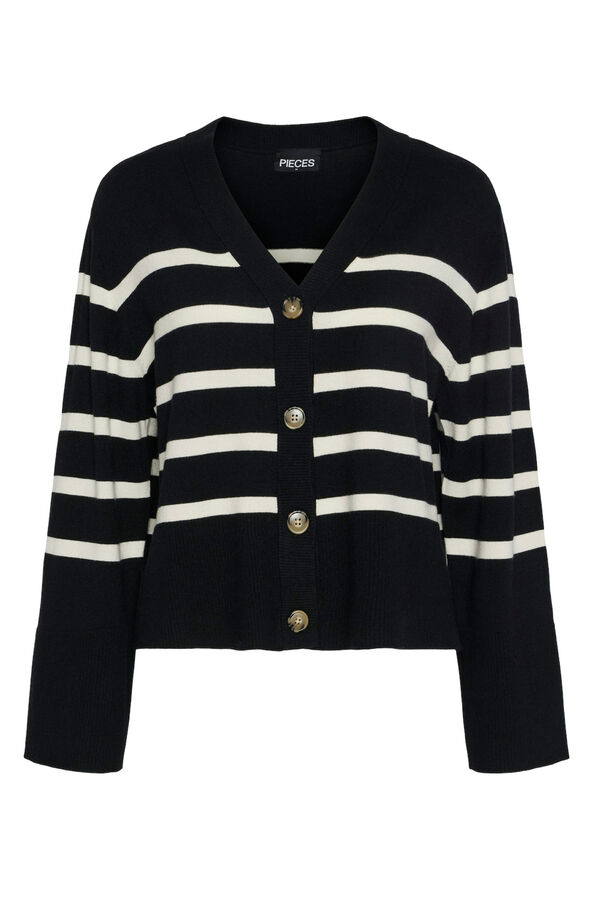 Pieces Casaco de malha preto