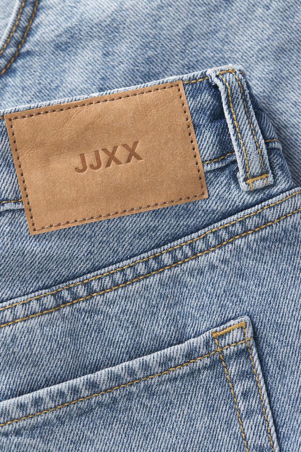 Jack & Jones Saia jeans de cintura m&eacute;dia azul