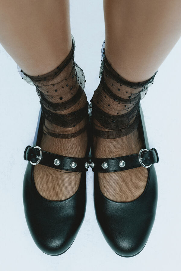 Springfield Bailarinas tachas negro
