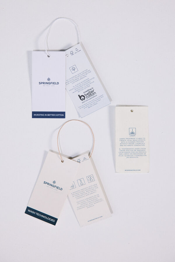 Springfield Jeans slim fit preto