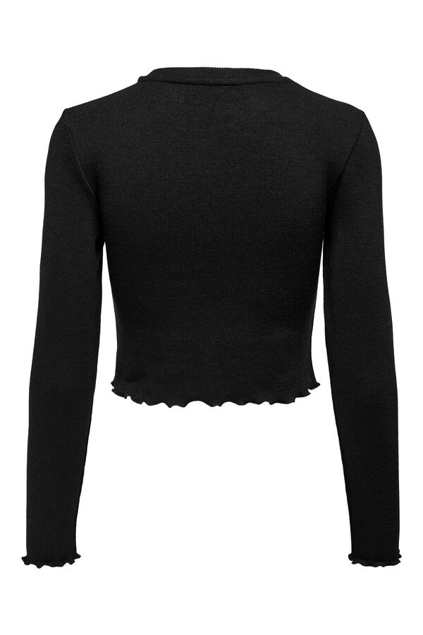 Only Crop top canal&eacute; negro