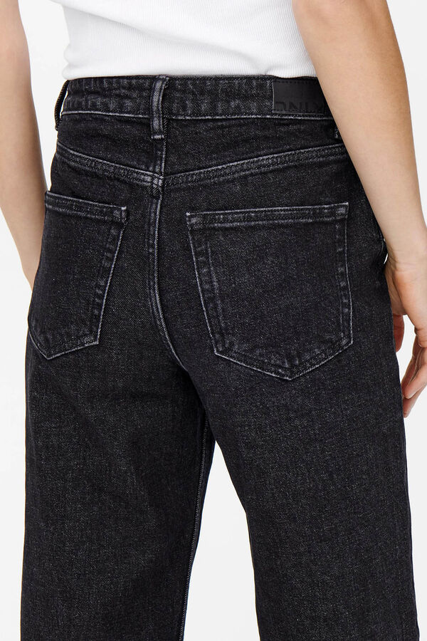 Only Jeans Wide Leg preto