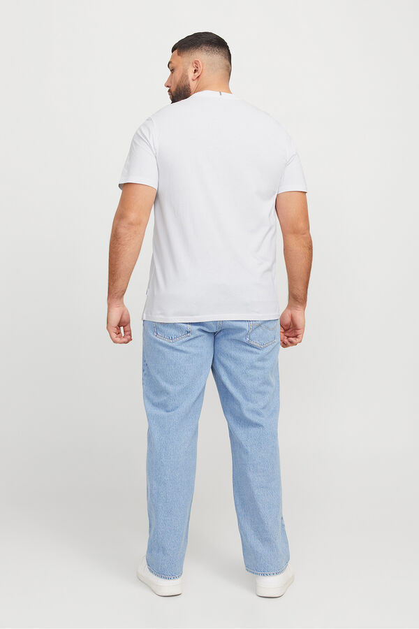 Jack & Jones PLUS T-shirt relaxed fit Plus branco