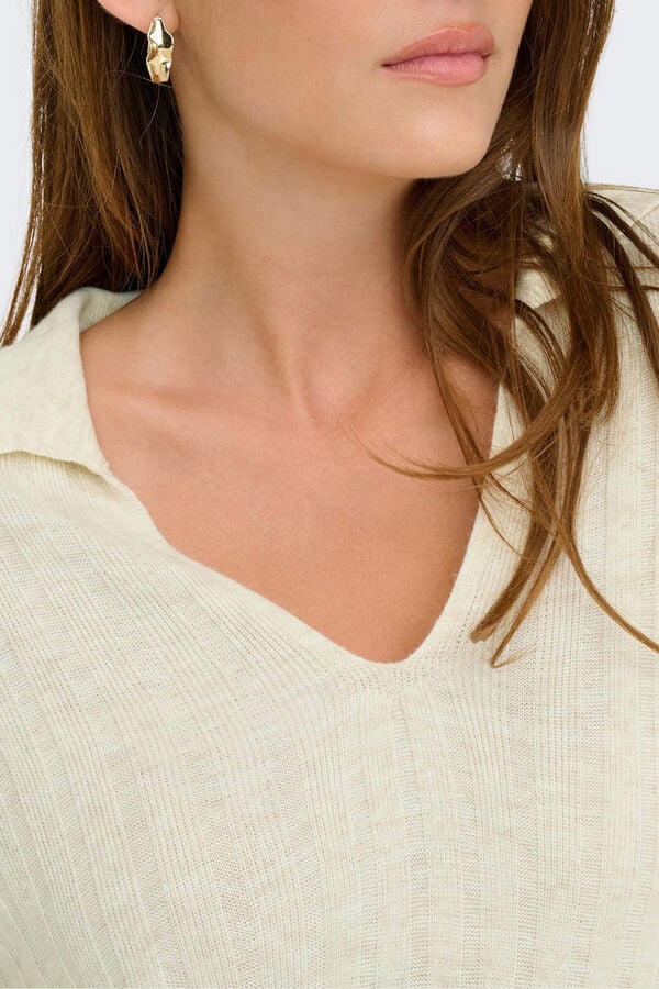 Only Vestido largo de punto beige