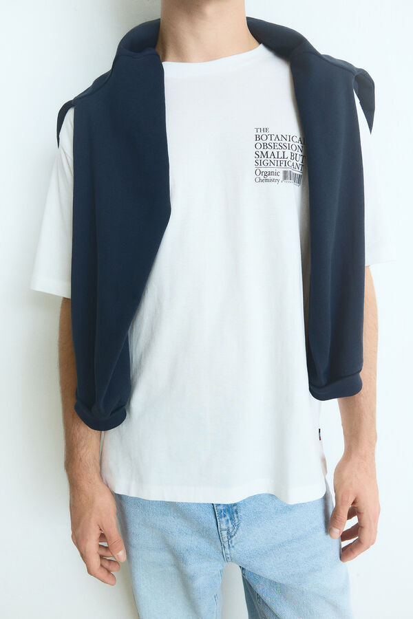 Springfield Camiseta botanical obsession marfil