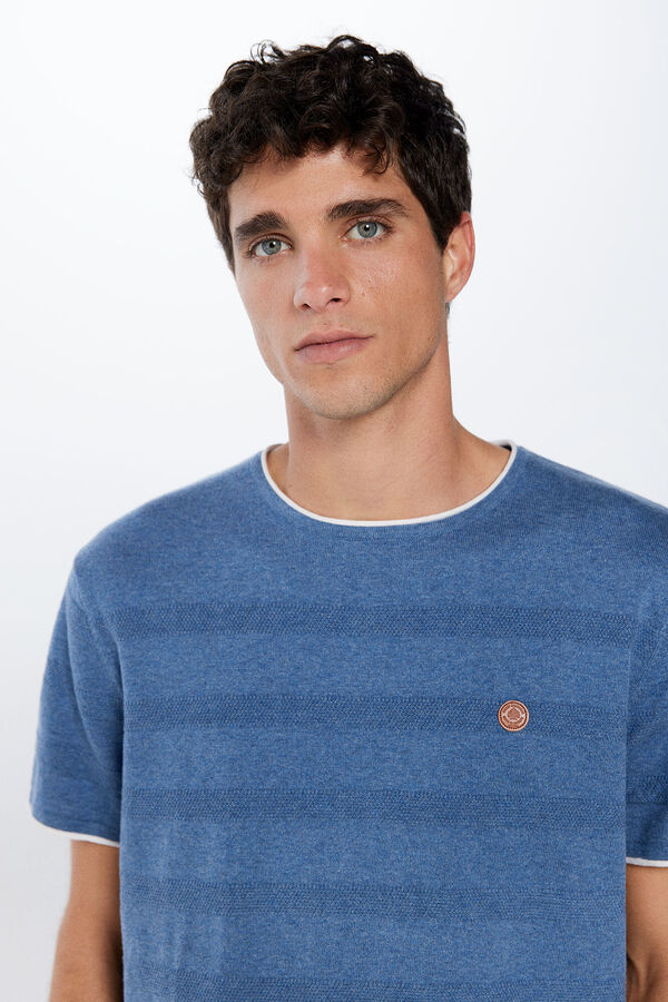 Springfield Camisola manga curta estrutura vermelho