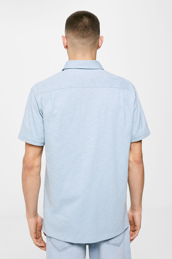 Springfield Camisa punto azul claro