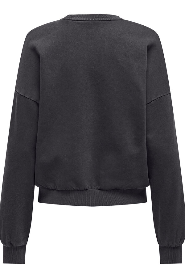 Only Sweatshirt com desenho frontal cinzento