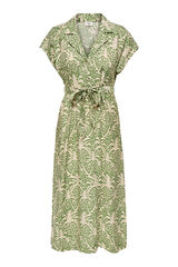 JDY Vestido midi camiseiro verde