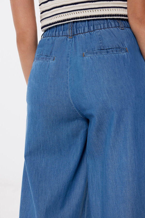 Springfield Pantalón Tencel azul