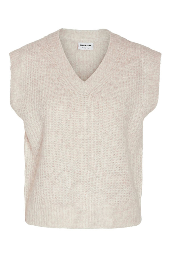 Chaleco de punto con cuello de Ofertas en chalecos de