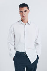 Springfield Camisa popel&iacute;n rayas azul