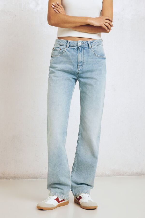 Springfield Jeans vintage straight azul