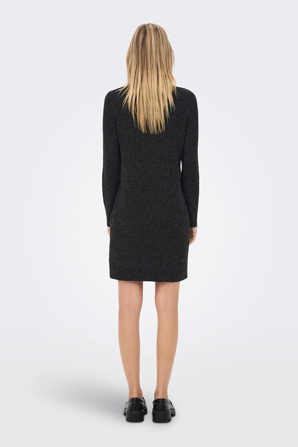 Only Vestido corto de punto negro
