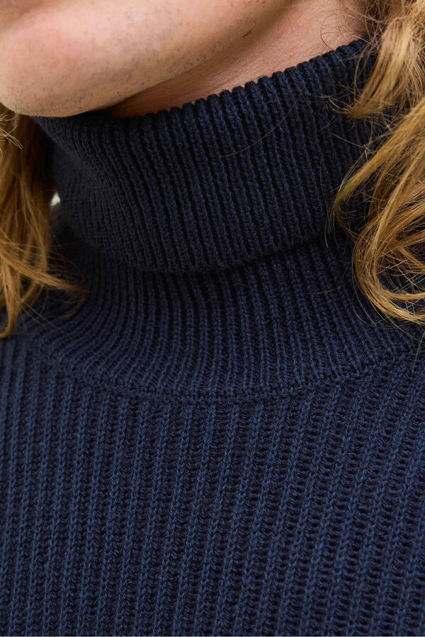 Jack & Jones PLUS Jersey cuello alto azul