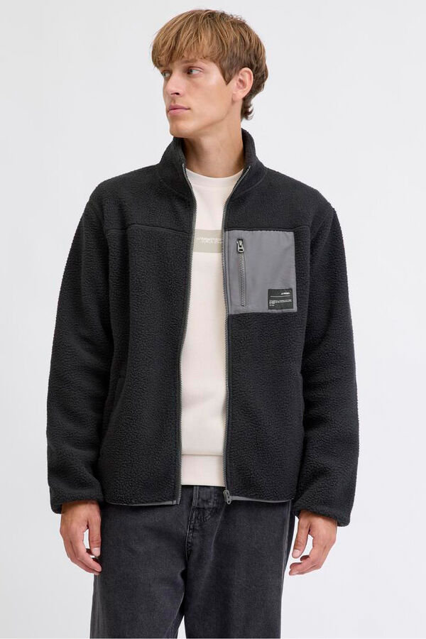 JJ REBEL Casaco Teddy preto