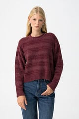 Tiffosi Jersey Relaxed Punto Aterciopelado burdeos
