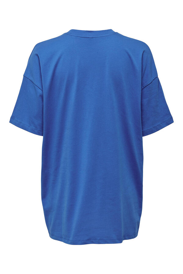 Springfield T-shirt oversize Feminism  azulado