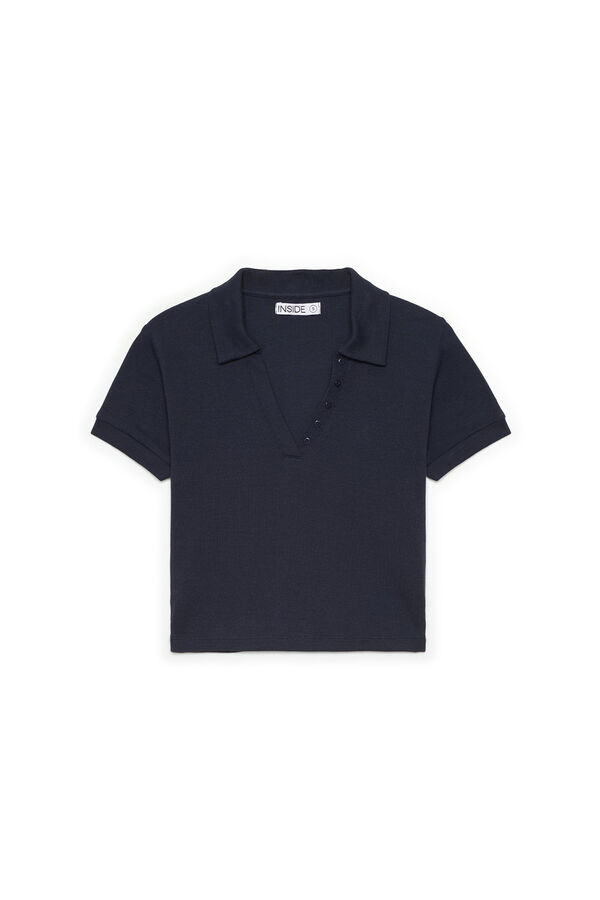 Inside Camiseta Cuello Polo azul