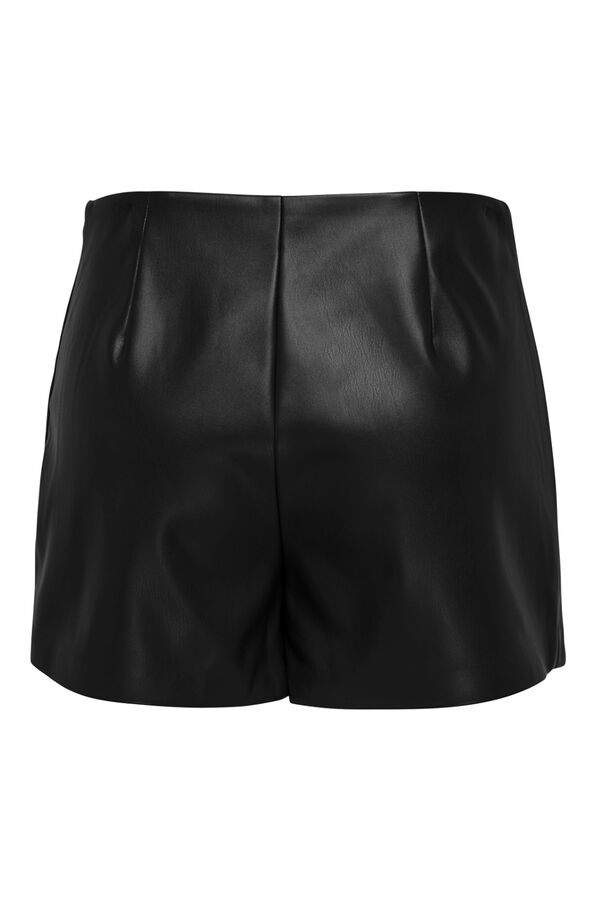 Only Falda - pantal&oacute;n polipiel negro