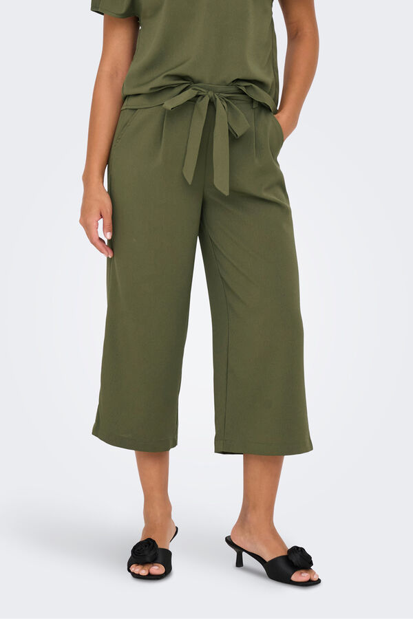 Only Calças palazzo verde