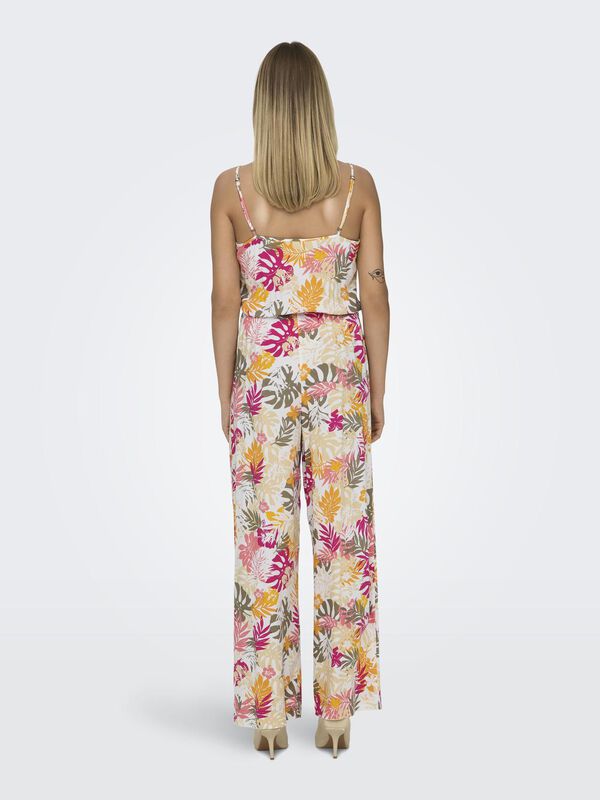 JDY Mono estampado largo blanco