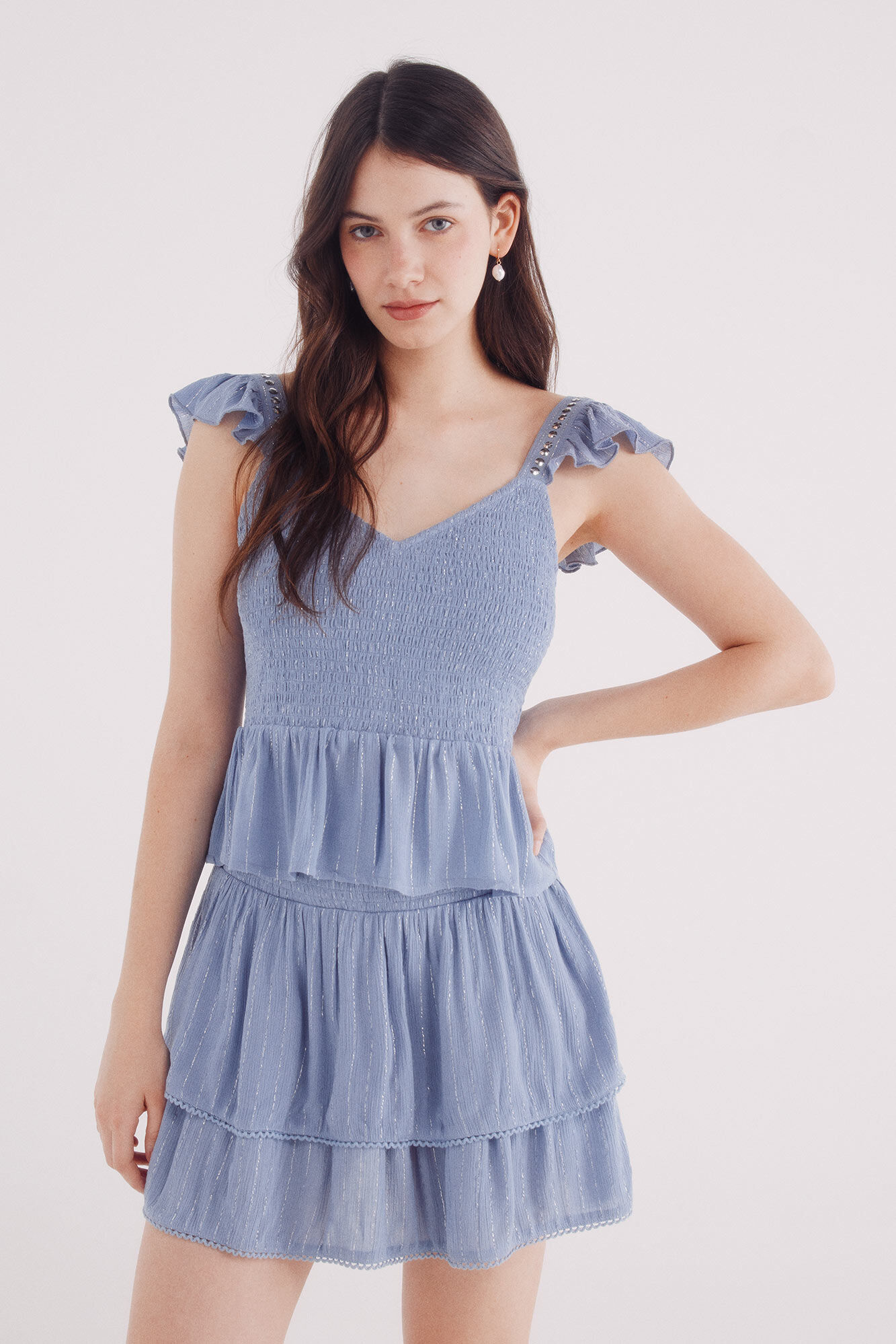 Springfield Top smock tirantes tachas