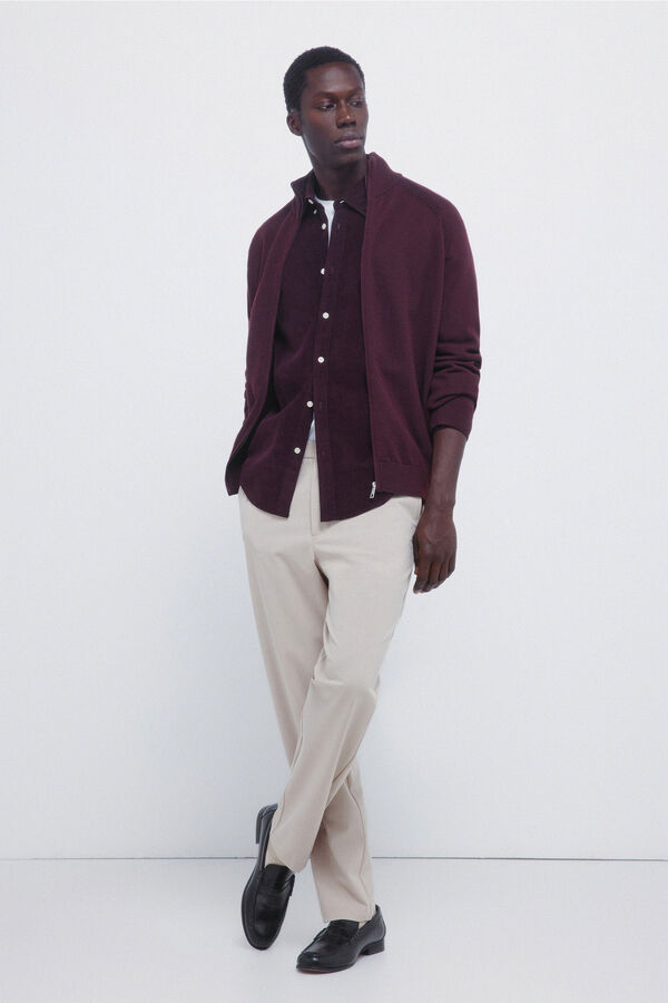 Springfield C&aacute;rdigan X'mas punto grueso naranja