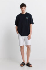 Springfield Bermudas 5 bolsos lavada slim fit branco