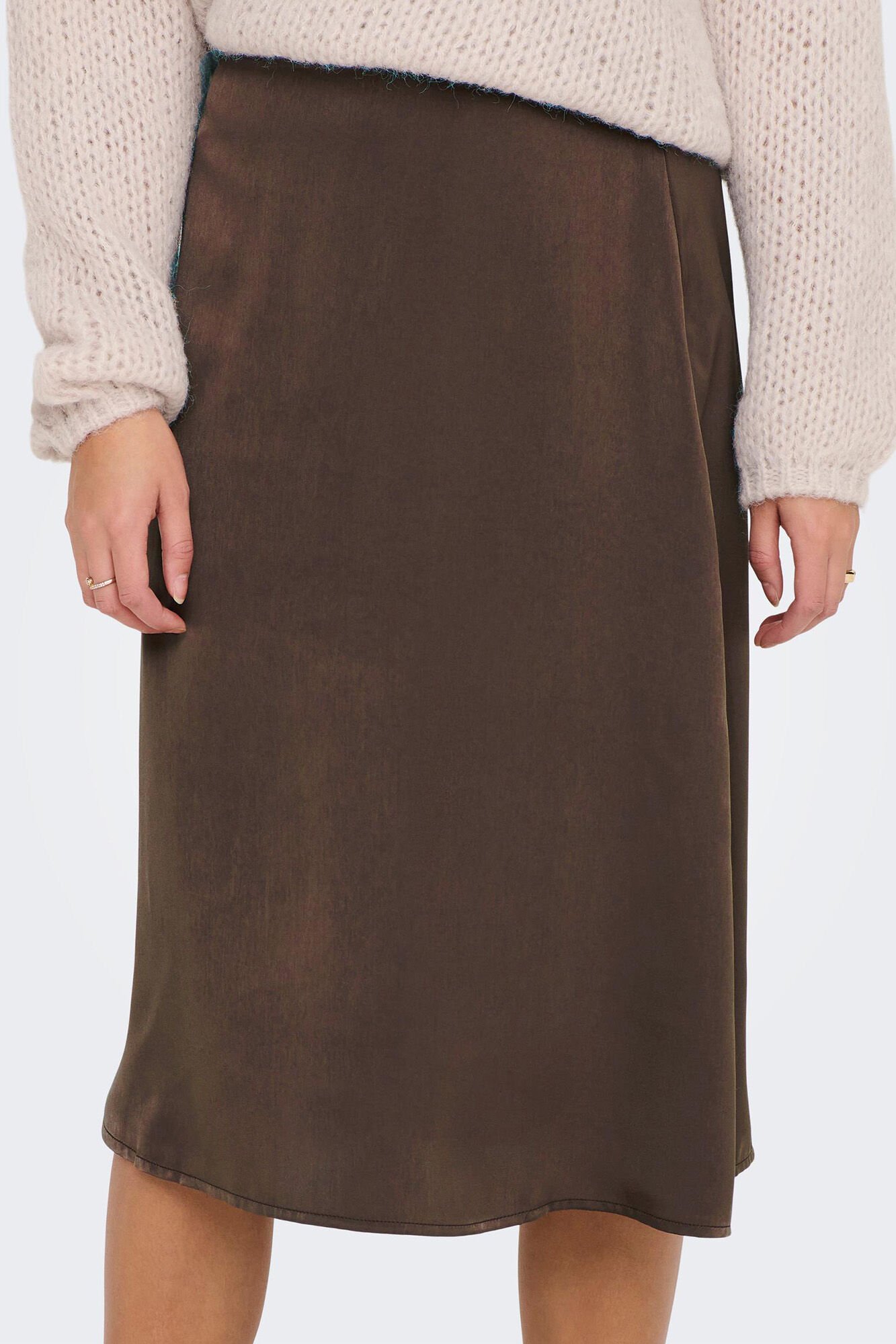 Jupe évasée Midi Coton Blanc Femme | La Halle