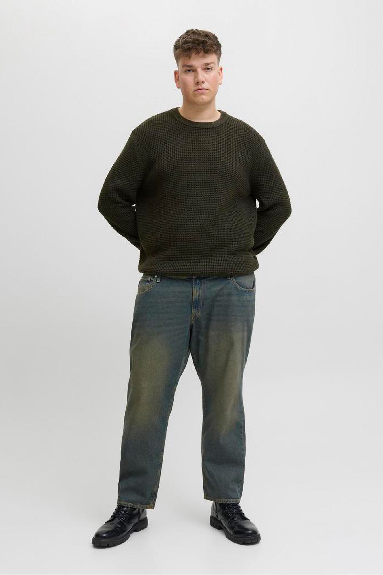 Jack & Jones PLUS Jersey b&aacute;sico de punto liso