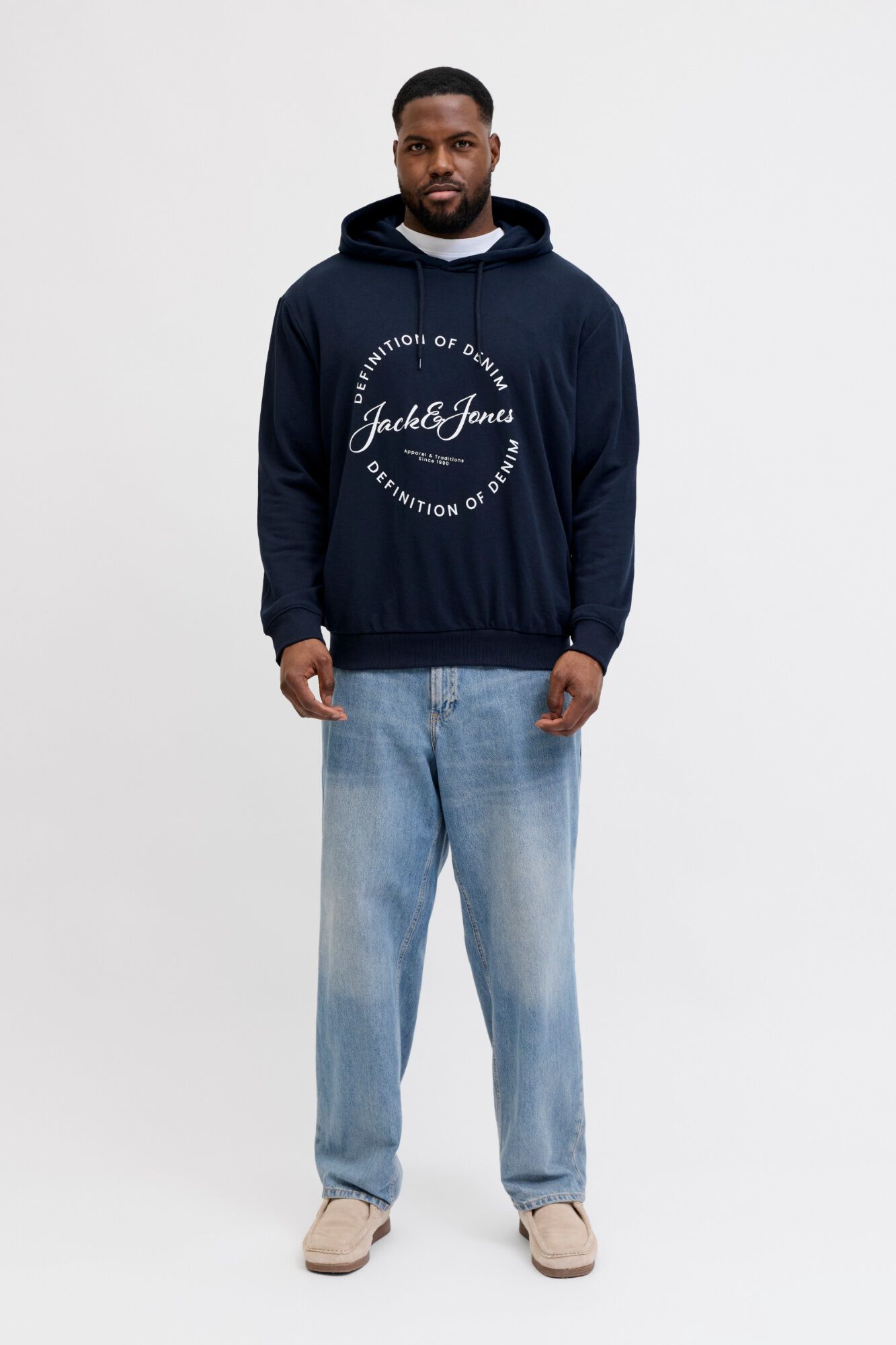 Jack & Jones PLUS Sweatshirt com capuz em algod&atilde;o