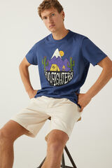 Springfield T-shirt Foo Figthers azul