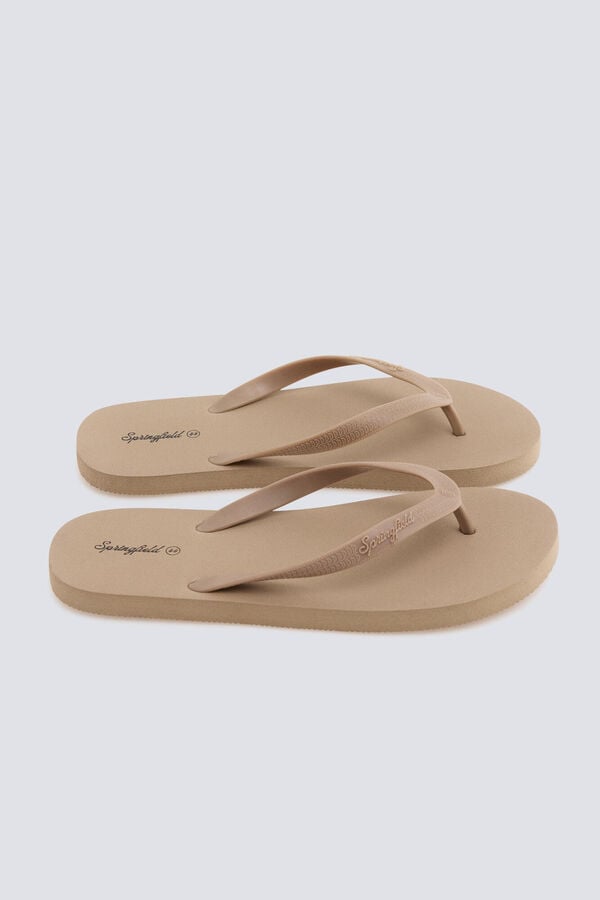 Springfield Sandalia dedo beige