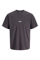 Jack & Jones Camiseta b&aacute;sica logo gris