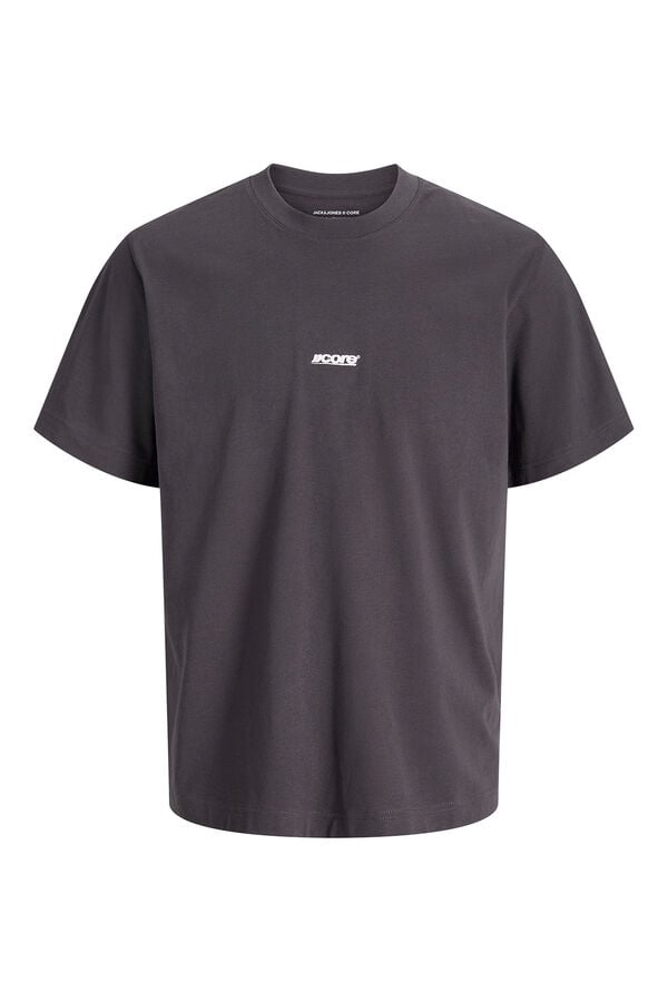 Jack & Jones Camiseta b&aacute;sica logo gris
